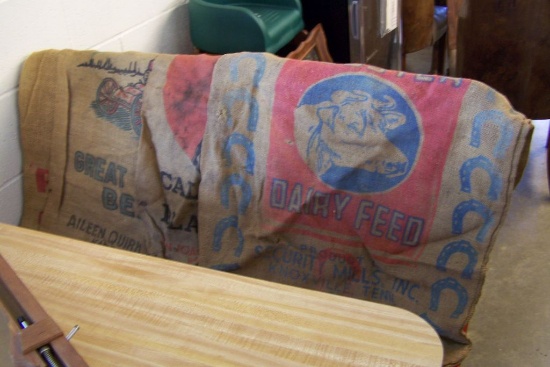 ANTIQUE BURLAP SACKS