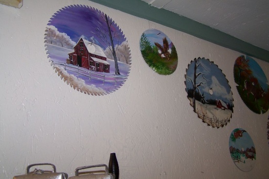 PAINTED SAW BLADES (6)