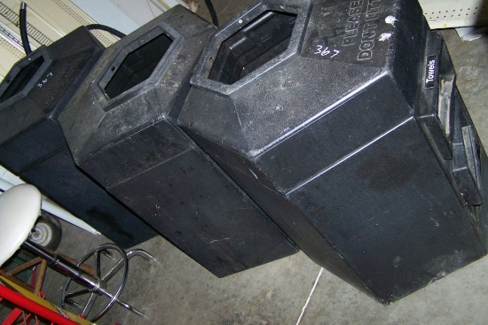 BLACK GARBAGE CANS (3)