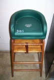 BOOSTER SEAT AND WOODEN HIGH CHAIR