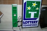 TN LOTTERY SIGN AND TIC TAC RACK