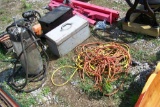 HAND HELD SPRAYER, EXTENSION CORDS, BATTERY BOX, AND TOOL BOX