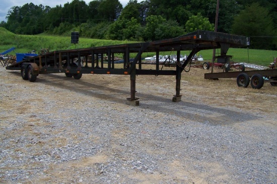 1985 48' CAR HAULER, TANDEM AXLE, NO TITLE/NO PAPERWORK