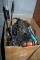 BOX OF CB RADIO AND SUPPLIES