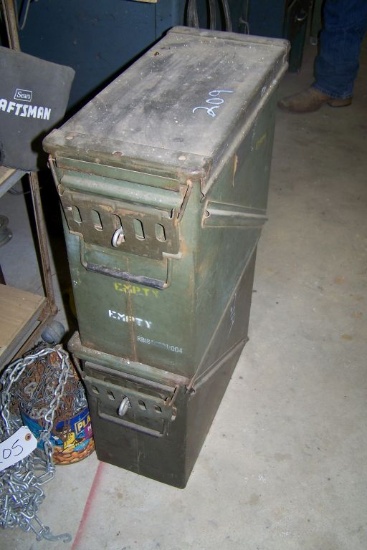 LARGE MILITARY BOXES (2)