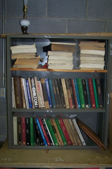 SHELF FULL OF DODGE-CHRYSLER BOOKS