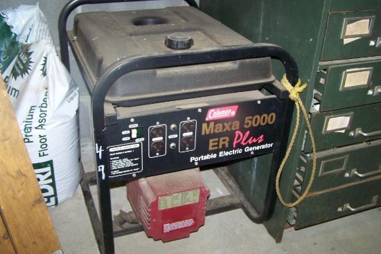 COLEMAN MAXA 5000 ER PLUS PORTABLE ELECTRIC GENERATOR