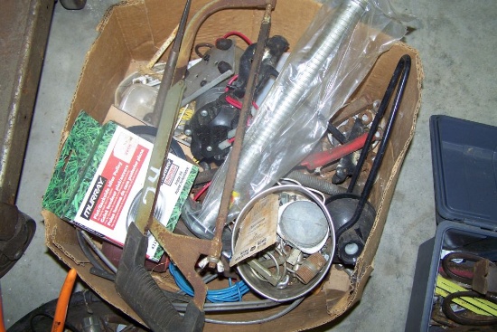 BOX OF MISC TOOLS