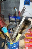 CONTAINERS FULL OF MISC HAND TOOLS (6)