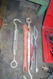PLIERS (2), CLAMPS, AND CHAIN WRENCH