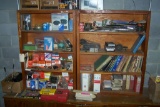 WOODEN CABINET, 6 DOORS AND 8 SHELVES
