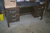 METAL 6 DRAWER DESK