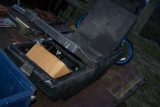 BLACK PLASTIC TOOL BOX W/ TOOLS