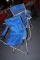 BLUE FOLDING OUT CHAIRS (2)