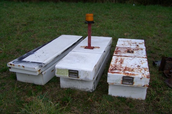 WHITE TOOL BOXES (3)