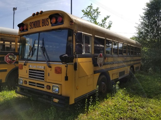 2001 BLUE BIRD SCHOOL BUS WITH WHEELCHAIR ACCESSIBILITY, 275,000 MILES SHOW