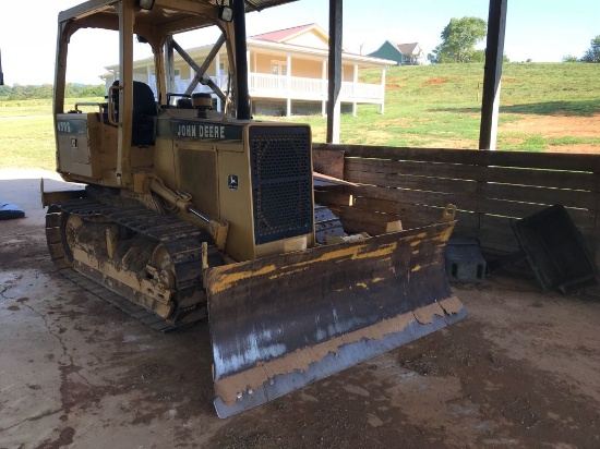 JOHN DEERE 450G DOZER, RUNS AND OPERATES, SERIES 4, HOURS SHOWING: 5218, S: T0450GF745856