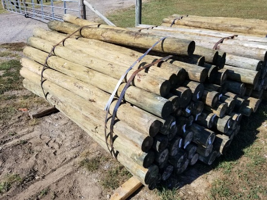 4 X 7.5 TREATED WOOD POSTS (60)