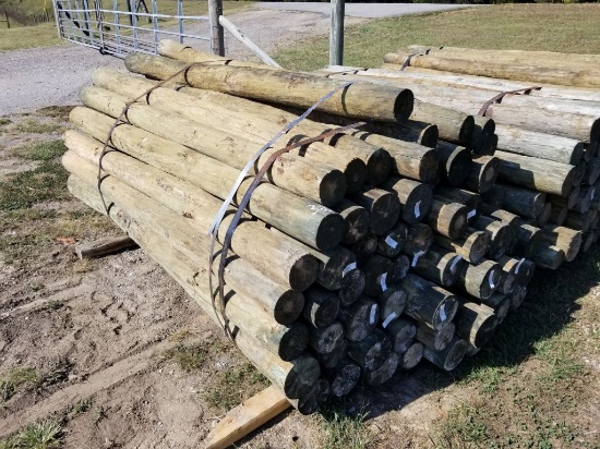 4 X 7.5 TREATED WOOD POSTS (60)