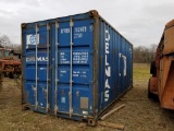 20' LONG 2001 CIMC SHIPPING CONTAINER, 8' X 8' , 1170 CUFT, 67,200 LBS CAPA