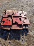 INTERNATIONAL TRACTOR WEIGHTS, APPROX 90 LBS EACH, (12)