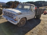 1968 FORD 350 TON TRUCK, 10' BED, MANUAL 4 SPEED, MILES SHOWING: 65,515, VI