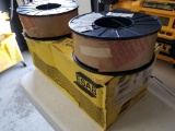 1 BOX AND 2 ROLLS OF WELDING WIRE