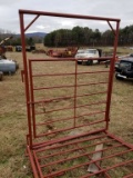 RED HEAVY DUTY EXTRA TALL 6' BOW GATE