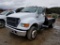 2001 FORD 650 TRUCK, CAT 3126 ENGINE, MILES SHOWING: 143,437, 6 SPEED TRANS