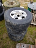 P265/ 70 R16 TIRES AND RIMS