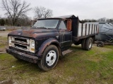CHEVY 50 FLATBED TRUCK, 14' BED W/ SIDES, MILES SHOWING: 88,300, 4 SPEED TR