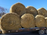 4 X 5 ROUND BALES OF HAY - GROUP OF 5
