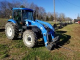 NEW HOLLAND TD80D TRACTOR, CAB AND AIR, 4WD, HOURS SHOWING: 203, HAS QUICK