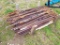 PALLET OF USED STEEL POSTS, APPROX 50