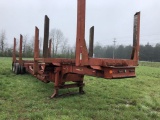 40' DROP DECK LOG TRAILER, HAS TITLE