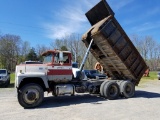 1978 FORD DUMP TRUCK, 350 BIG CAM, 9 DOUBLE L TRANS, MILES SHOWING: 345,707