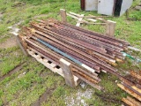 PALLET OF USED STEEL POSTS, APPROX 50
