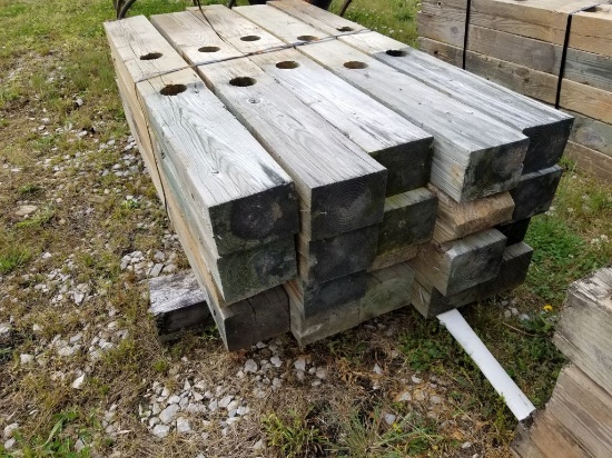 6" X 8" X 6' WOOD POSTS (20)