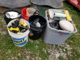 5 BUCKETS OF HOME IMPROVEMENT ITEMS