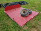 8' X 8' RED FLATBED