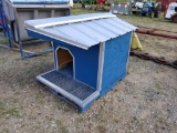 BLUE DOG HOUSE WITH PORCE 5' X 4' X 4'