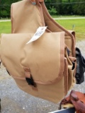 NEW SHOWMAN BEIGE SADDLE BAGS