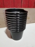 NEW BLACK 5 GAL BUCKETS (10 FOR ONE MONEY)