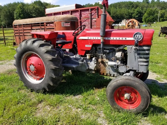 MASSEY FERGUSON 175 TRACTOR, DIESEL, HOURS SHOWING: 3488