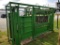 REAL TUFF CATTLE WORKING CHUTE, WITH PALP CAGE, BREASTBAR, BOTH SIDES OPEN,