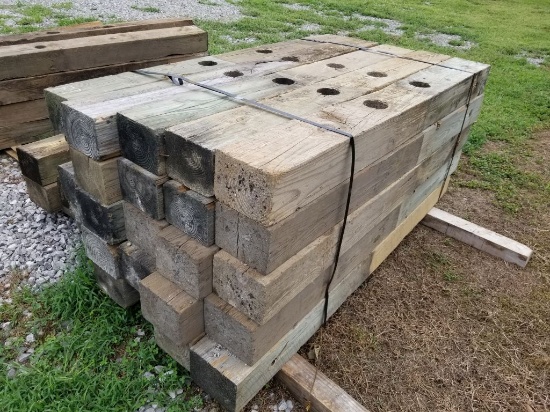 6 X 8 X 6 WOOD POSTS (25)