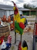 NEW 6' METAL ROOSTER