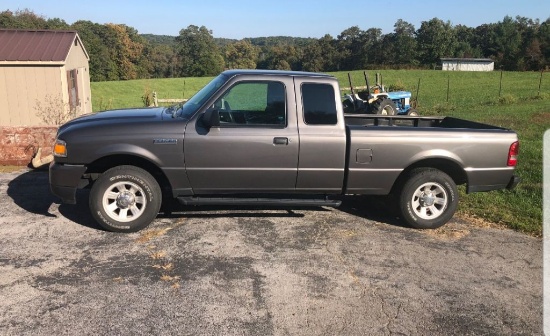 2011 FORD RANGER TRUCK, MILES SHOWING: 44,687, LXT, EXTENDED CAB, VIN: 1FTK