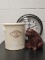 5 Gallon Crock , Bear Cookie Jar, W.P. Harrison Wall Clock (no batteries) ,