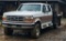 1997 F350 POWERSTROKE CREW CAB FLATBED TRUCK, MILES SHOWING: 248,000, AUTOMATIC, 4WD,